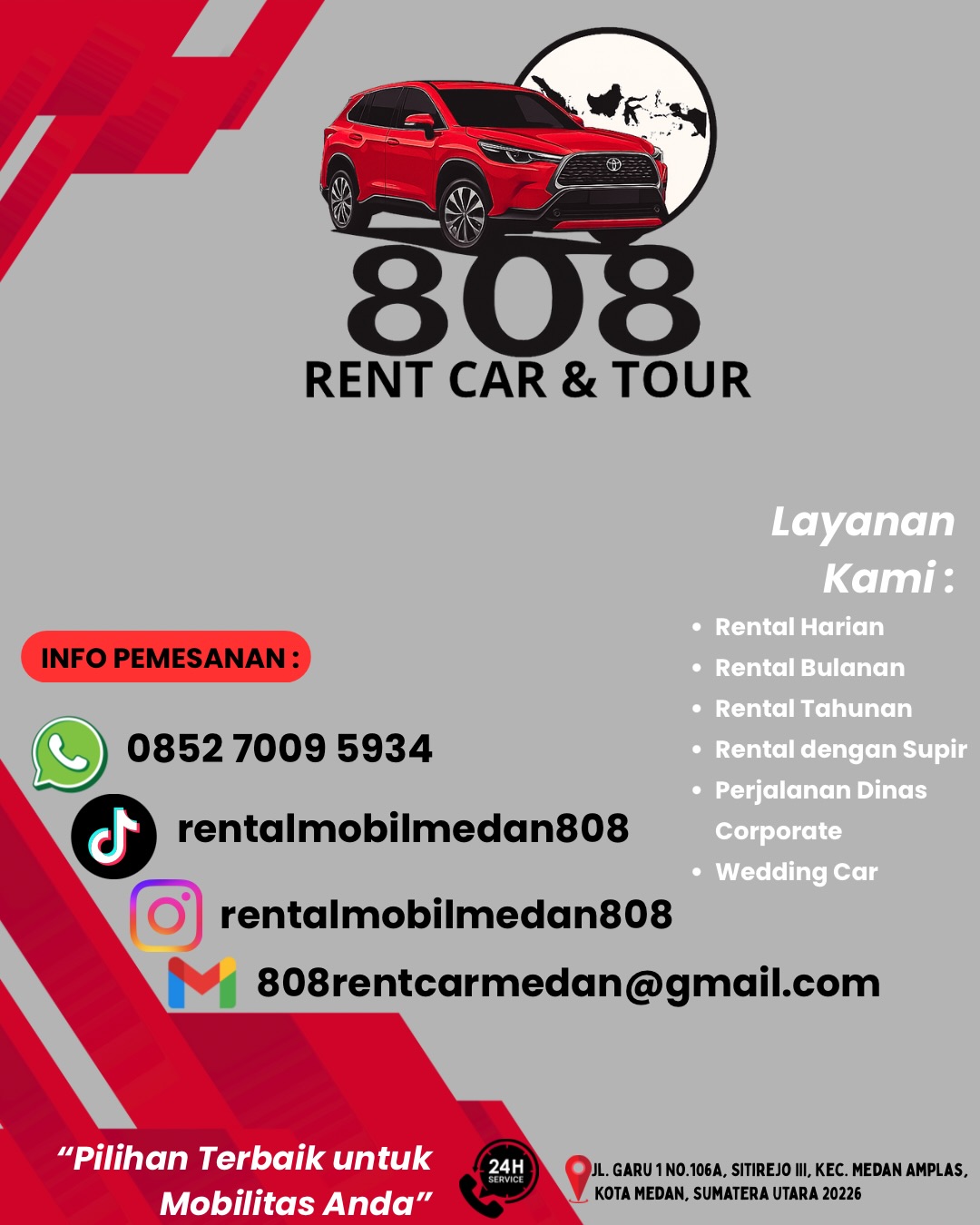 RENTALMOBILMEDAN808