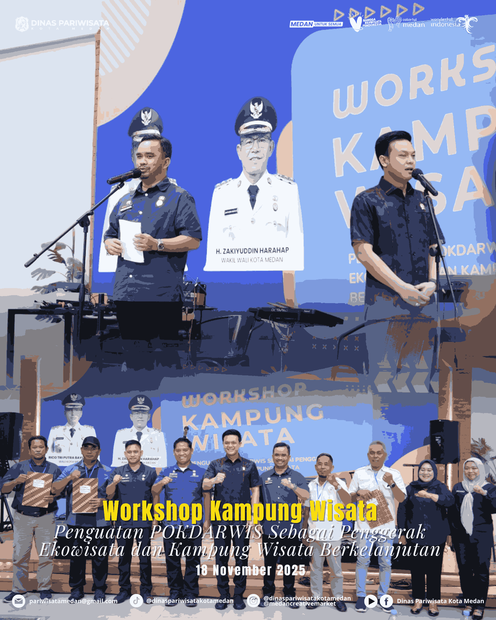 Workshop Kampung Wisata dengan tema “Penguatan Pokdarwis sebagai Penggerak Ekowisata dan Kampung Wisata Berkelanjutan”