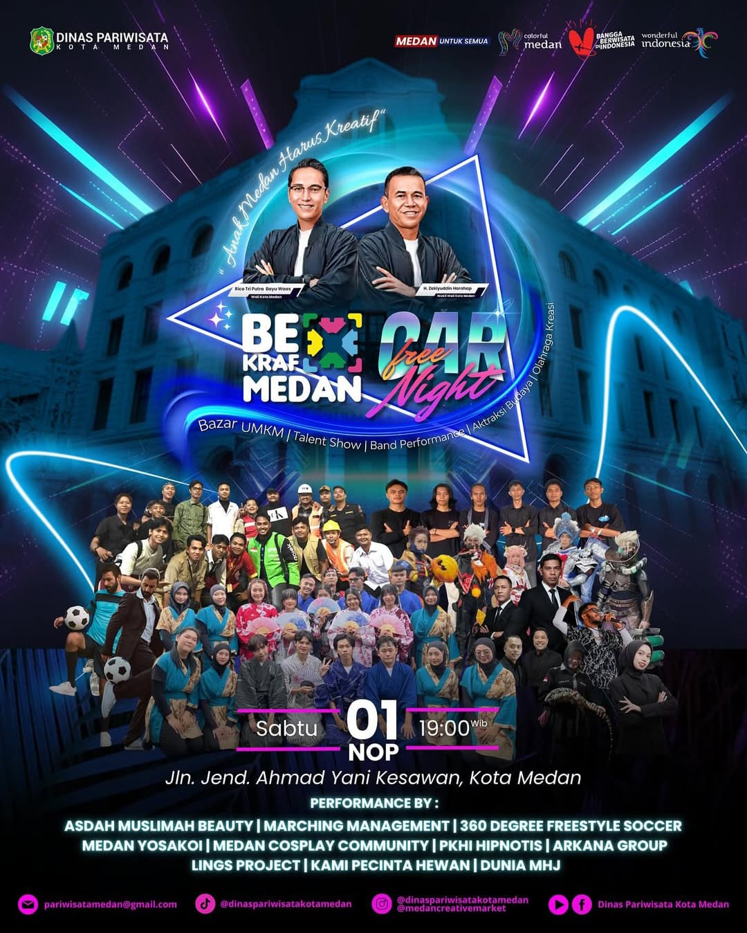 Car Free Night X Bekraf Medan