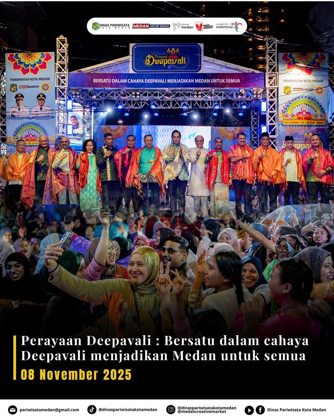 Perayaan Deepavali : Bersatu dalam cahaya Deepavali menjadikan Medan untuk semua