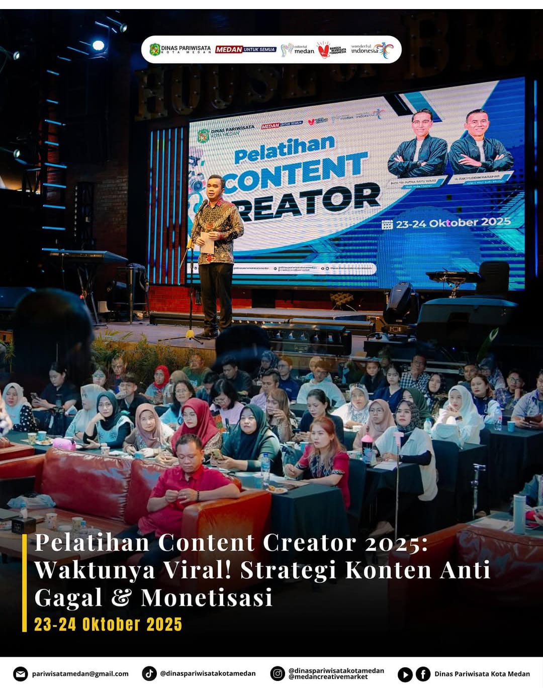 Pelatihan Content Creator 2025 : Waktuna Viral ! Strategi Konten Anti Gagal & Monetisasi