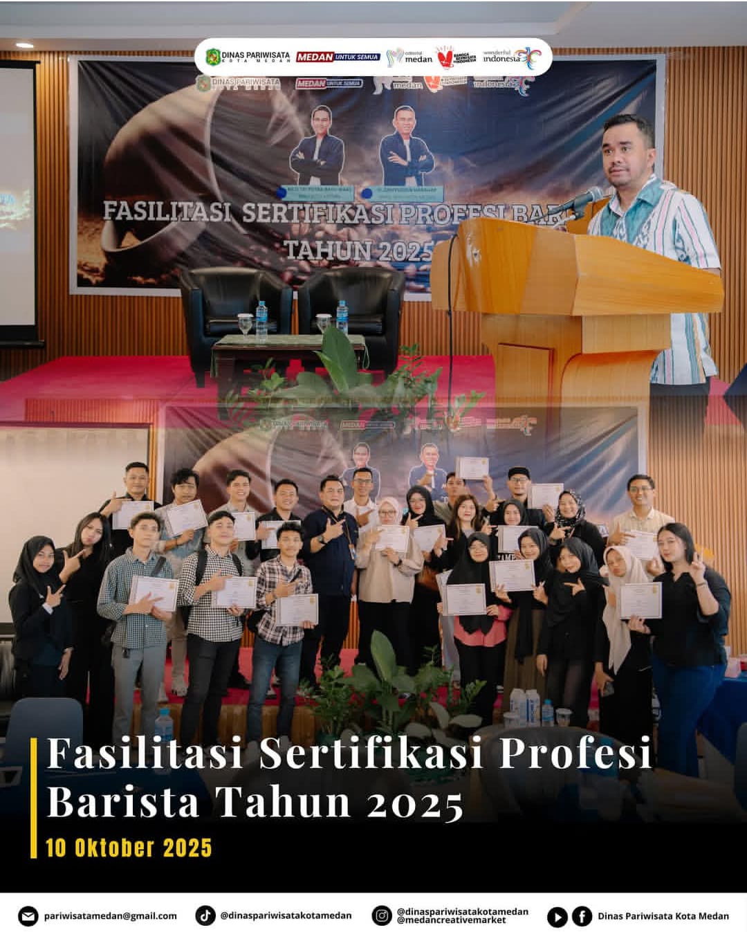 Fasilitasi Sertifikasi Profesi Barista Tahun 2025