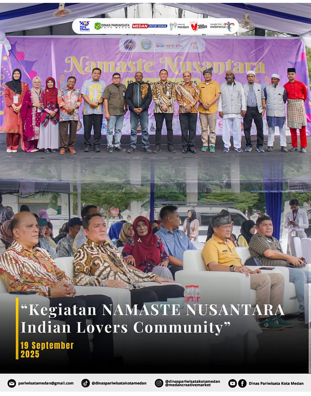 Kegiatan NAMASTE NUSANTARA Indian Lovers Community