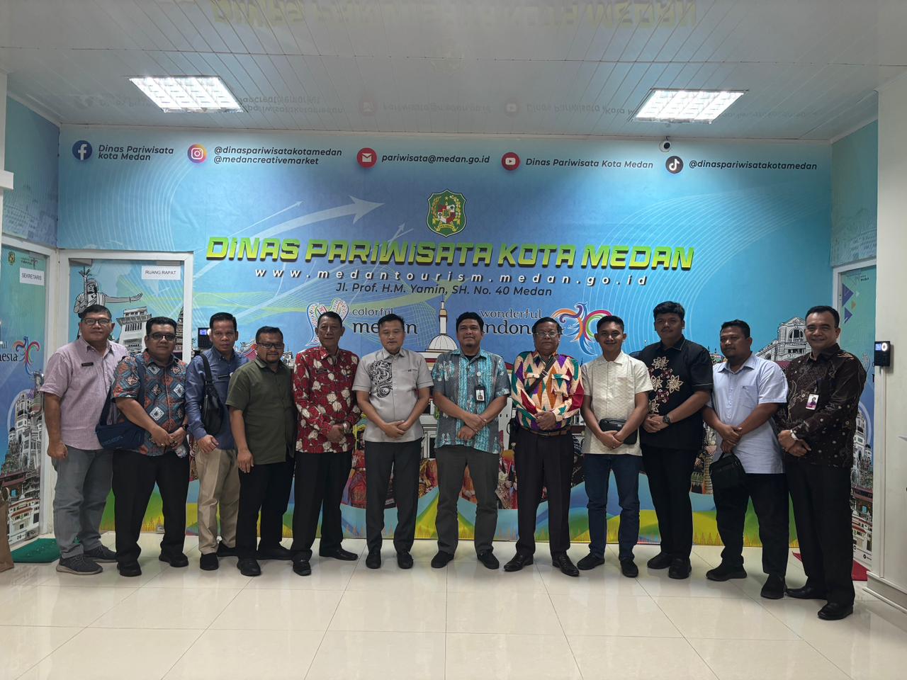 Komisi II DPRD Kabupaten Rokan Hulu Kunjungi Dinas Pariwisata Kota Medan, Bahas Optimalisasi PAD Sektor Pariwisata