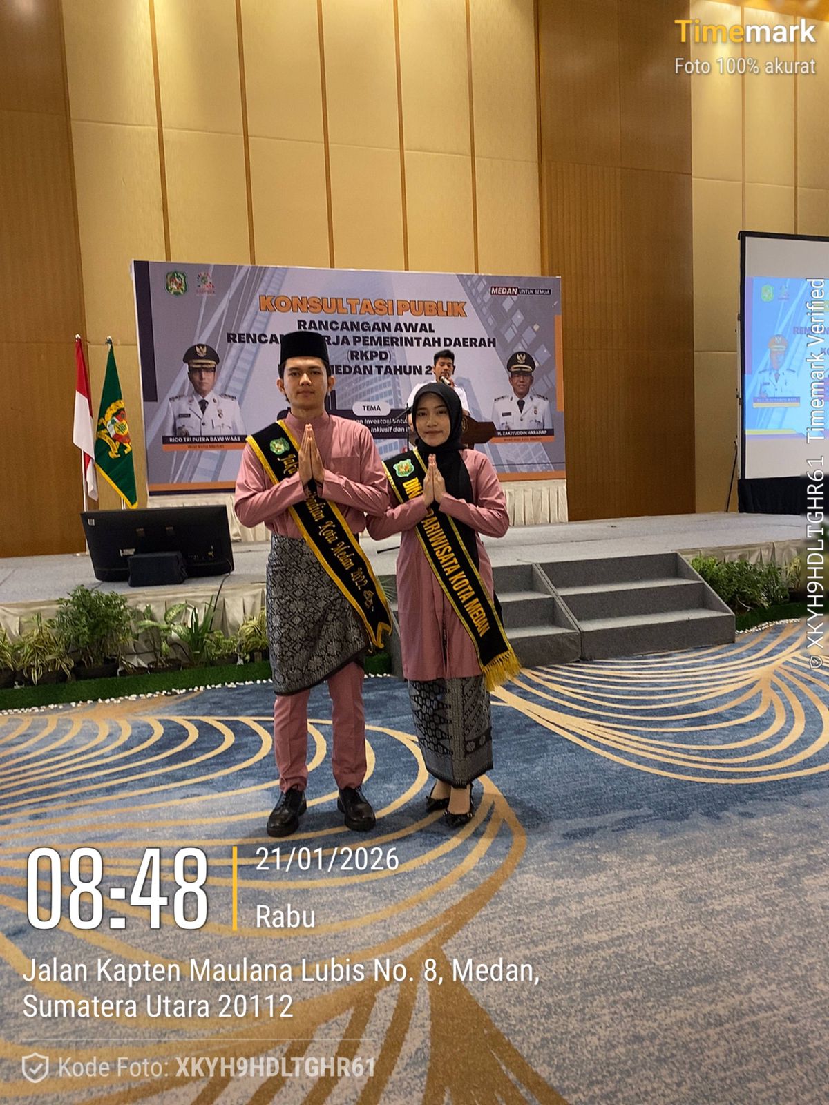 Konsultasi Publik Ranwal RKPD Kota Medan Tahun 2027, 21 Januari 2026, pukul 09.00, di Lotus Grand Ballroom Hotel Aryaduta