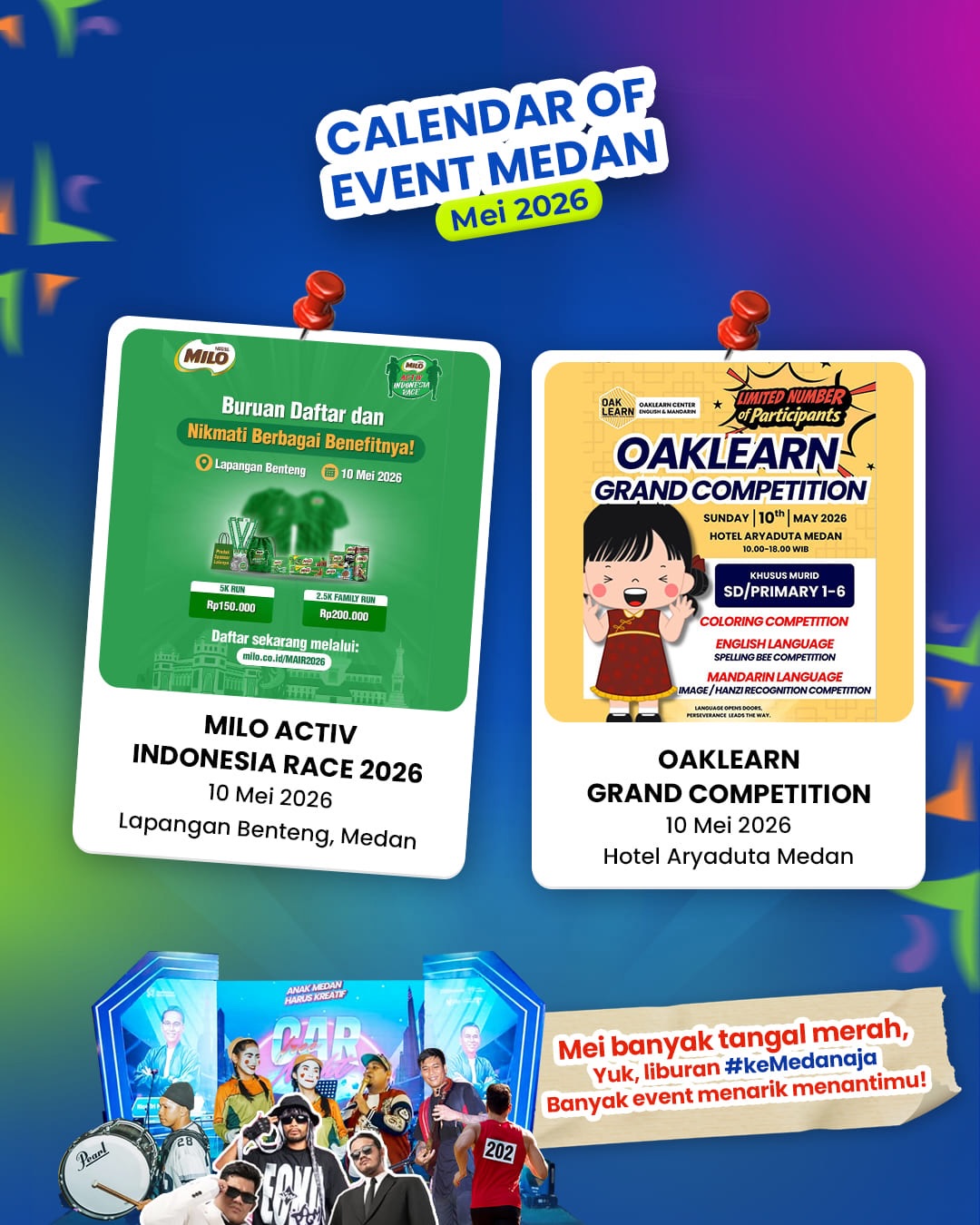 Milo Activ Indonesia Race 2026 & Oaklearn Grand Competition 