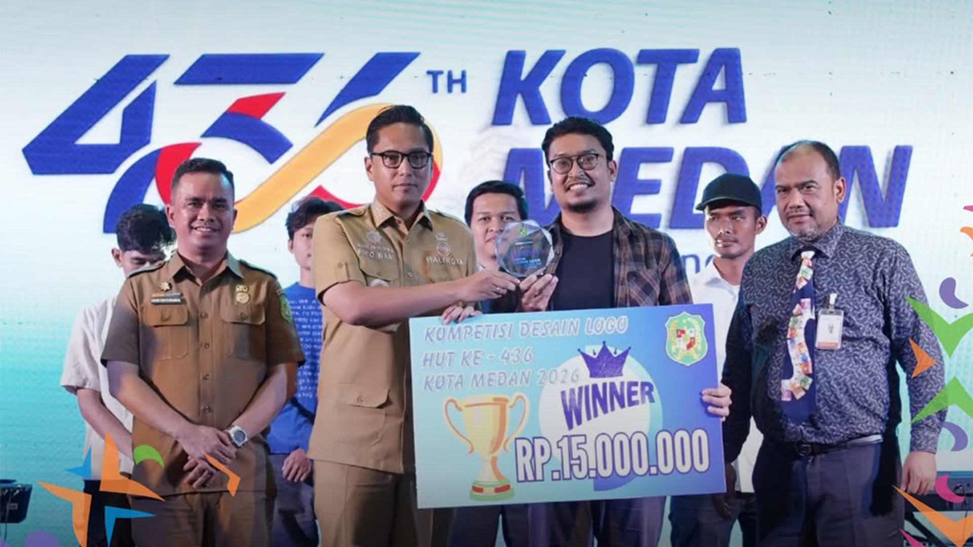 Pengumuman Pemenang Kompetisi Desain Logo HUT ke-436 Kota Medan Berlangsung Meriah, Rizki Rivani Raih Juara Pertama