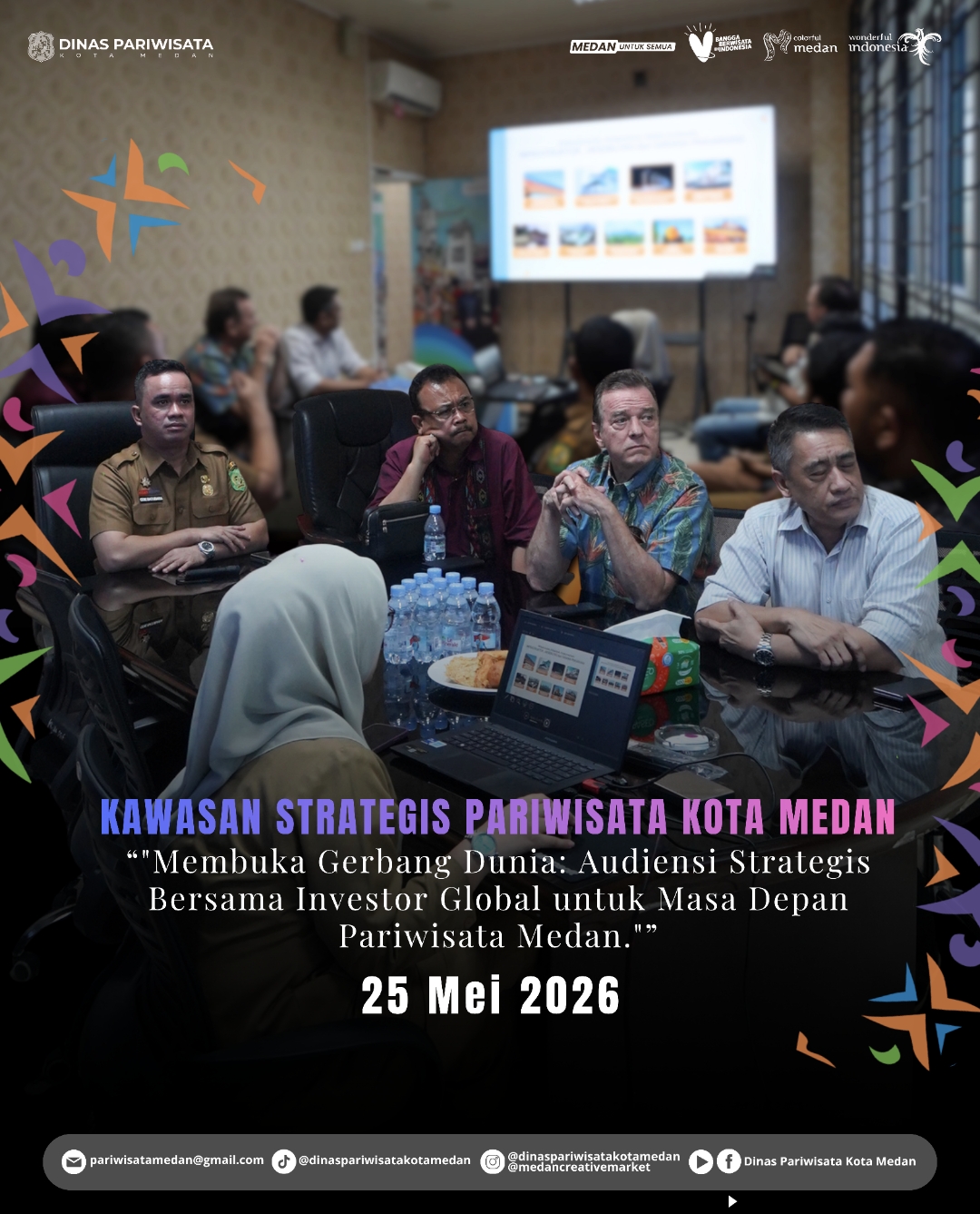 Kadis Pariwisata Kota Medan Terima Audiensi Investor Luar Negeri Bahas Pengembangan Marine Tourism dan Pemanfaatan Gedung Warren Huis