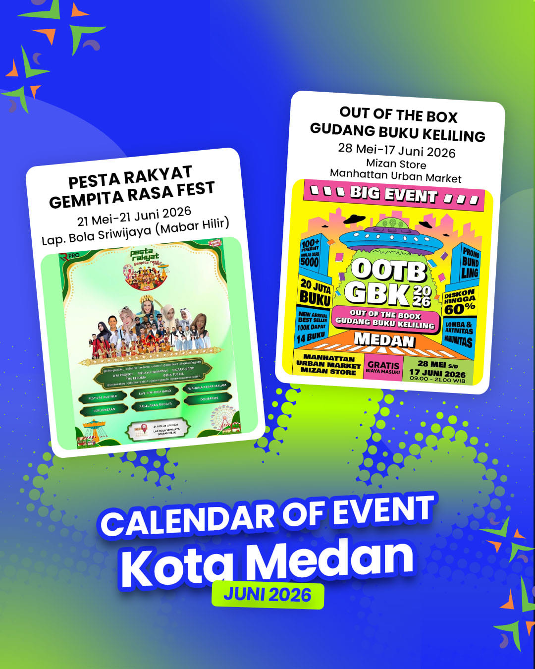 Pesta Rakyat Gempita Rasa Fest & Out Of The Box Gudang Buku Keliling