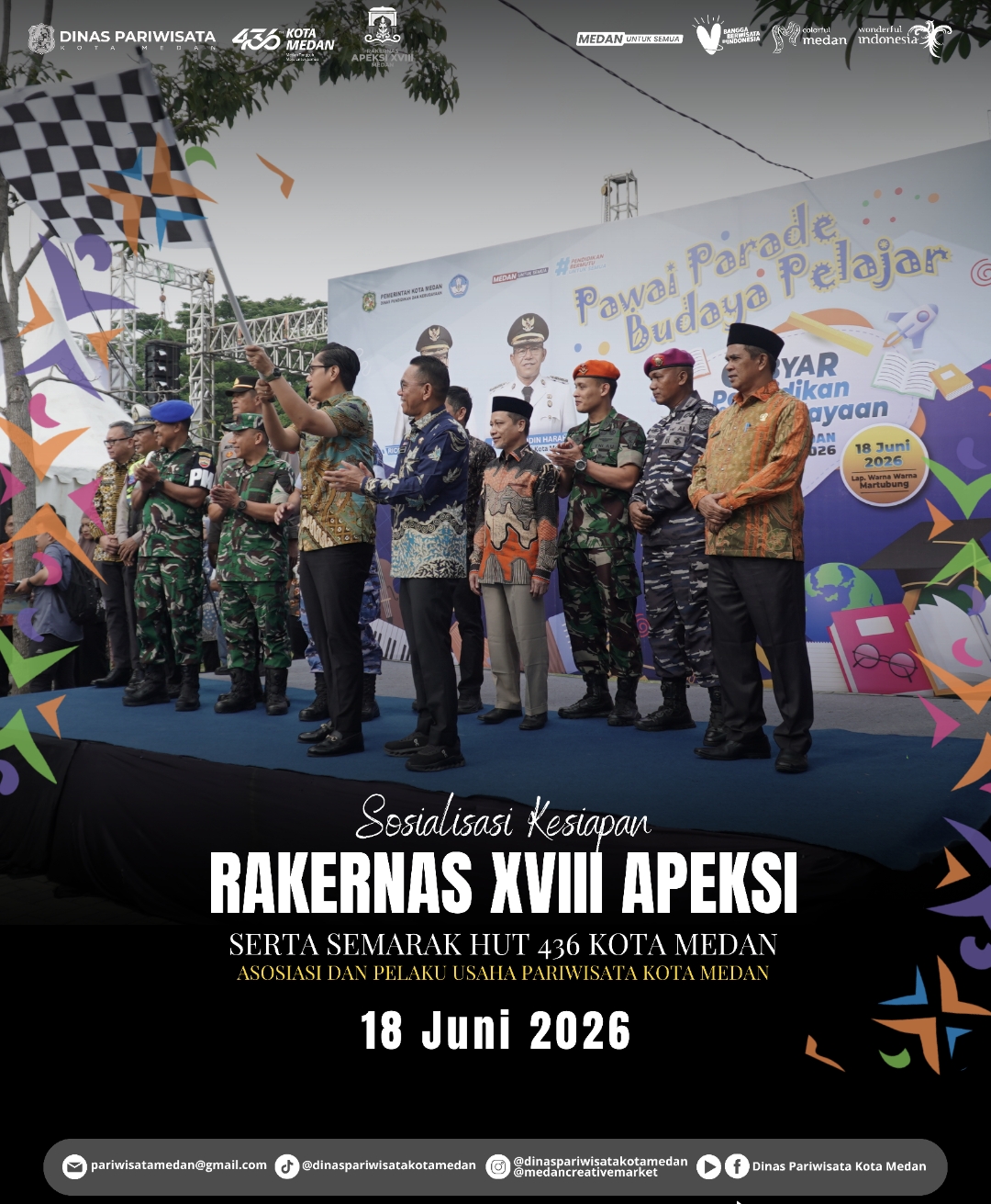  Wali Kota Rico Waas Resmi Buka Gebyar Pendidikan dan Kebudayaan Kota Medan 2026 di Martubung